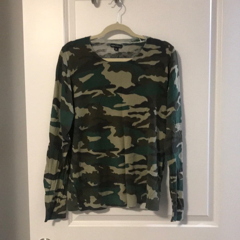 Jcrew camo sweater